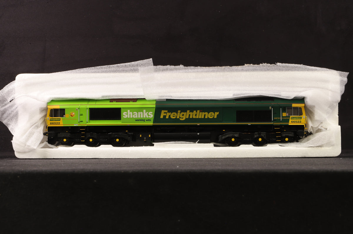 Bachmann OO 32-726DS Class 66 66522 in Freightliner/Shanks Livery - DCC Sound