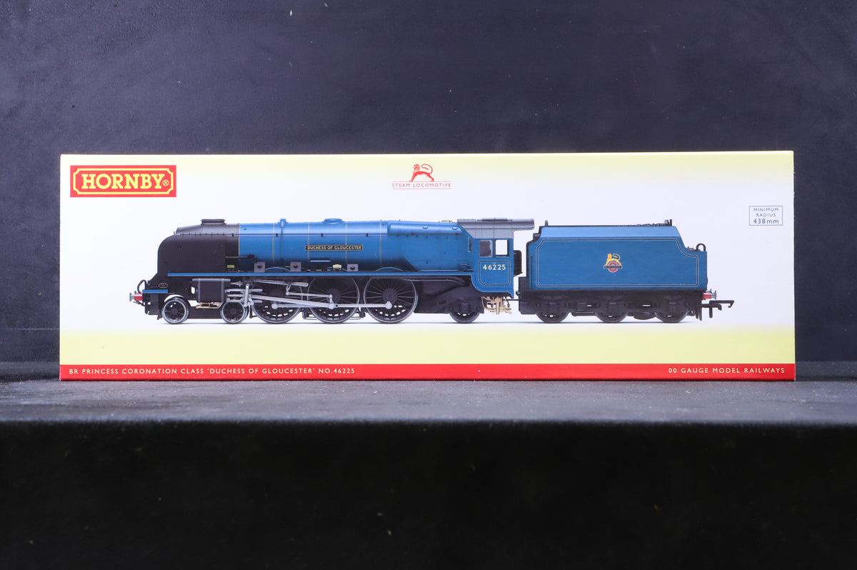 Hornby OO R3682 Princess Coronation Class &#39;46225&#39; &#39;Duchess of Gloucester&#39; BR Blue E/C