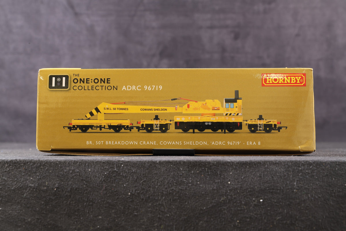 Hornby OO R60123 BR 50T Breakdown Crane &#39;ADRC 96719&#39; 1:1 Collection