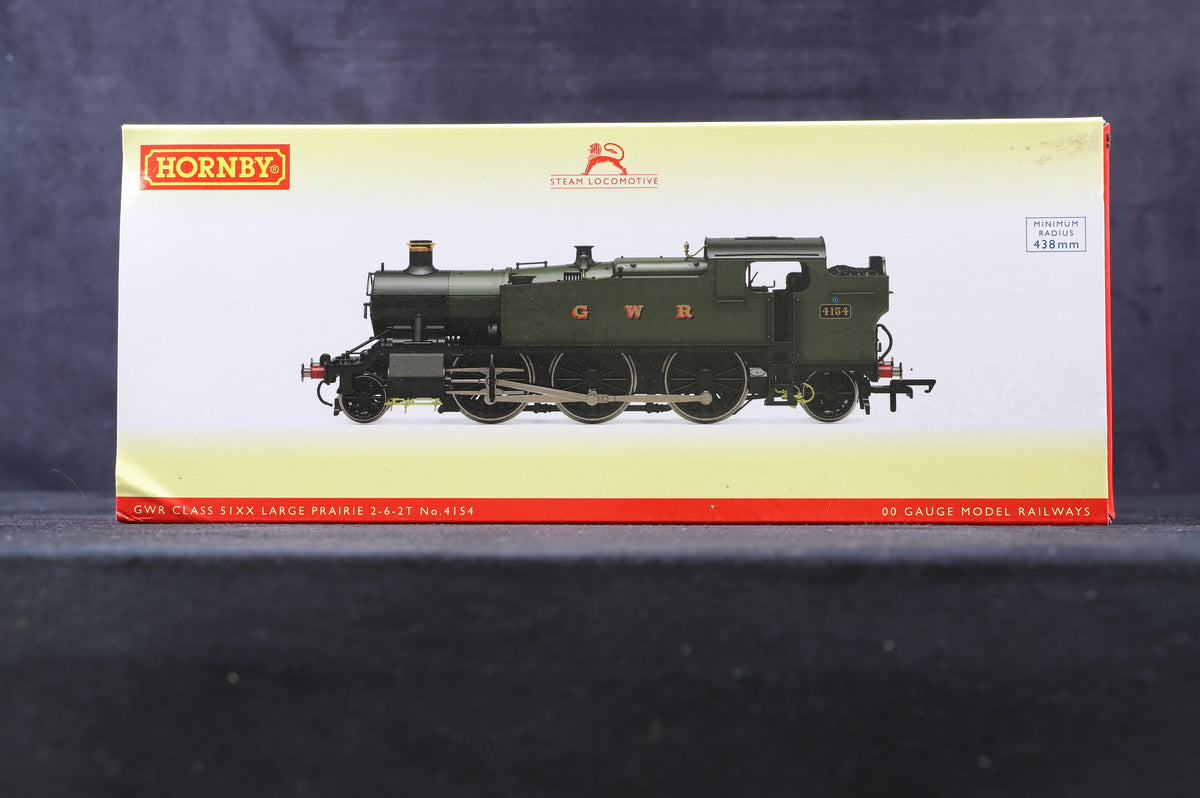 Hornby OO R3719 Class 51xx &#39;4154&#39; Large Prairie GWR Green