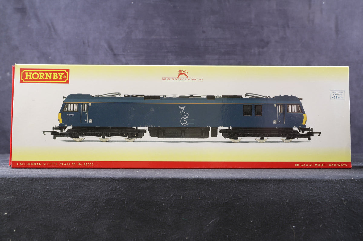 Hornby OO R3740 Class 92 &#39;92023&#39; Caledonian Sleeper