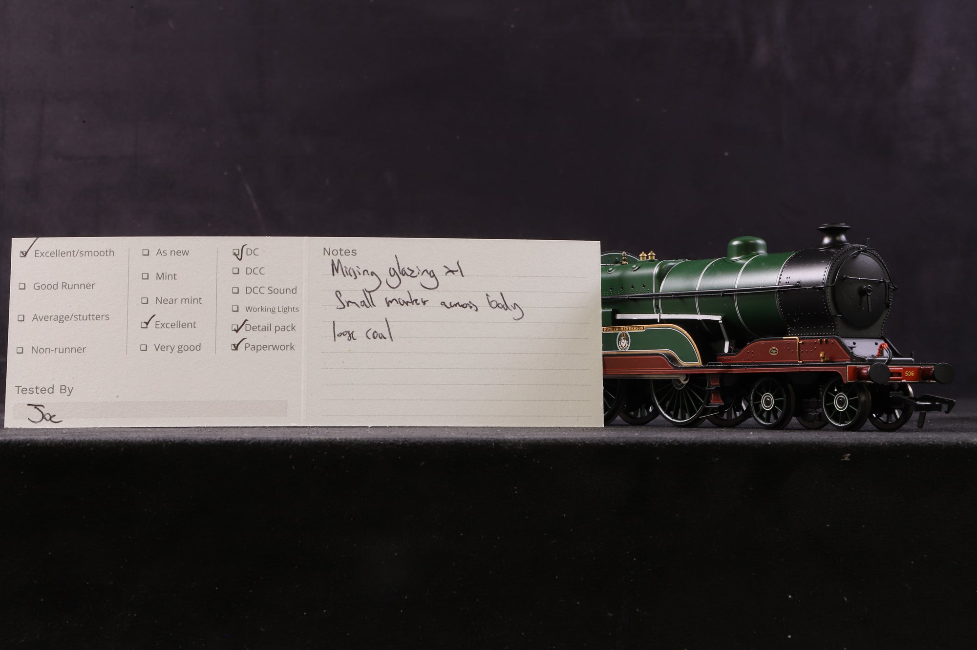 Bachmann OO 31-145NRM Class D11 '506' 'Butler Henderson' Great Central Green Excl. NRM