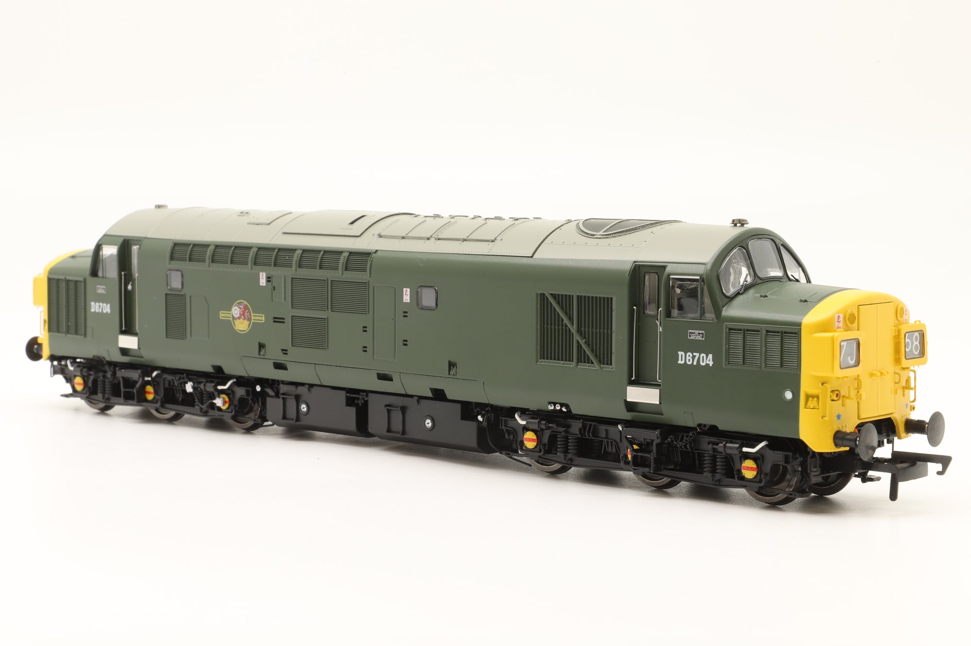 Accurascale OO ACC2303D6704 Class 37/0 'D6704' BR Green (Full Yellow Ends) Era 6