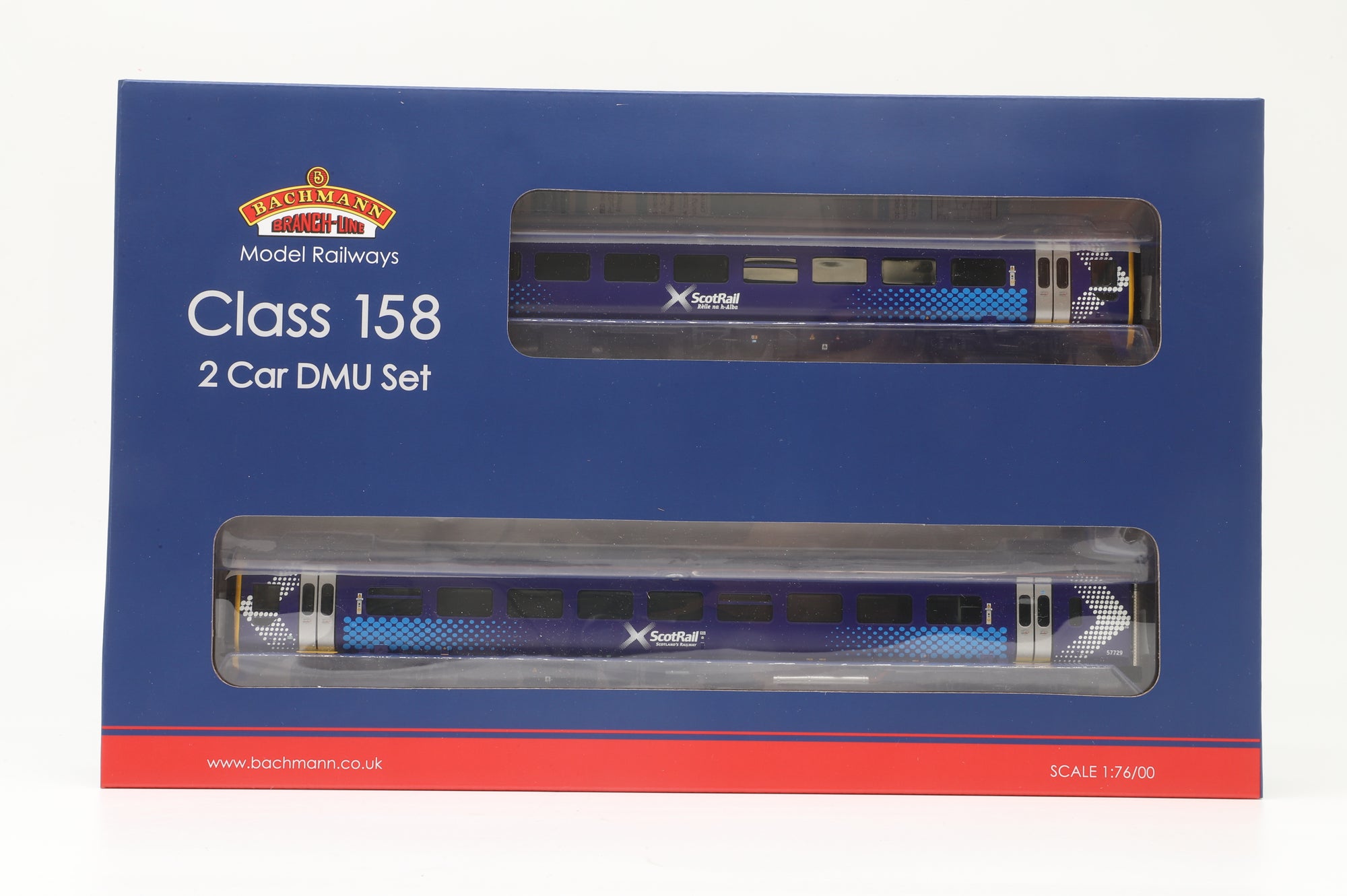 Bachmann OO 31-498 Class 158 2-Car DMU 158729 in ScotRail Saltire Livery