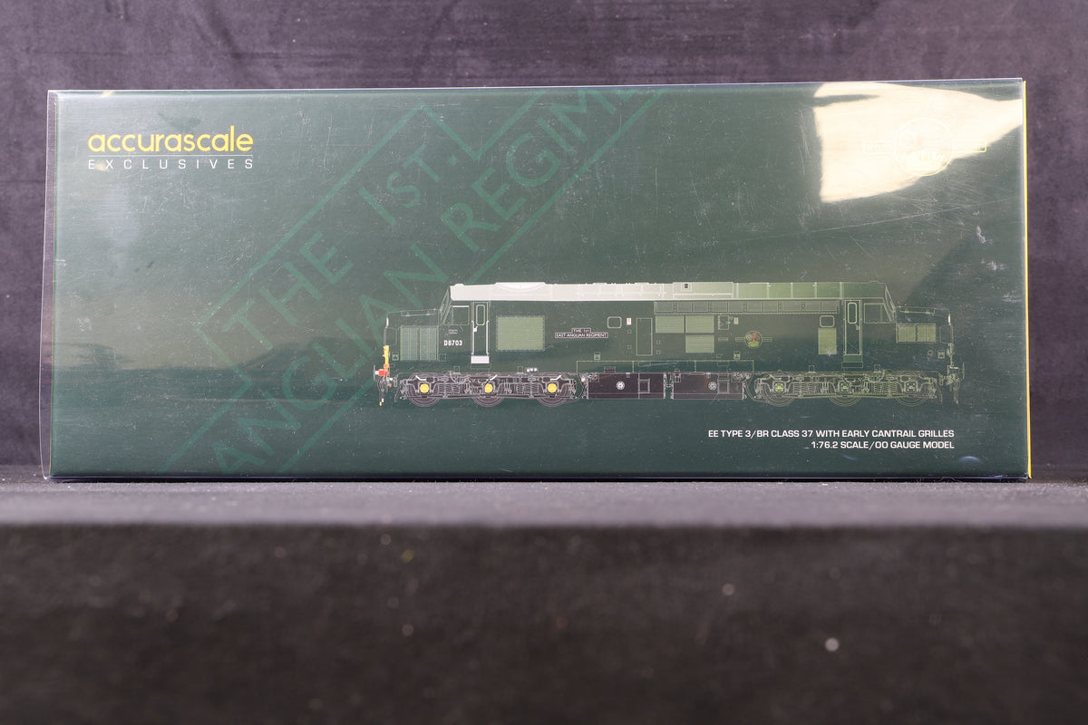 Accurascale OO ACC2301 Class 37/0 &#39;D6703&#39; BR Green SYP, DCC Sound