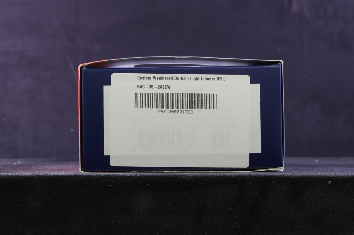 Bachmann OO 35-203ZW Class V2 &#39;60964&#39; &#39;Durham Light Infantry&#39; BR Lined Green L/C Weathered Excl Rails