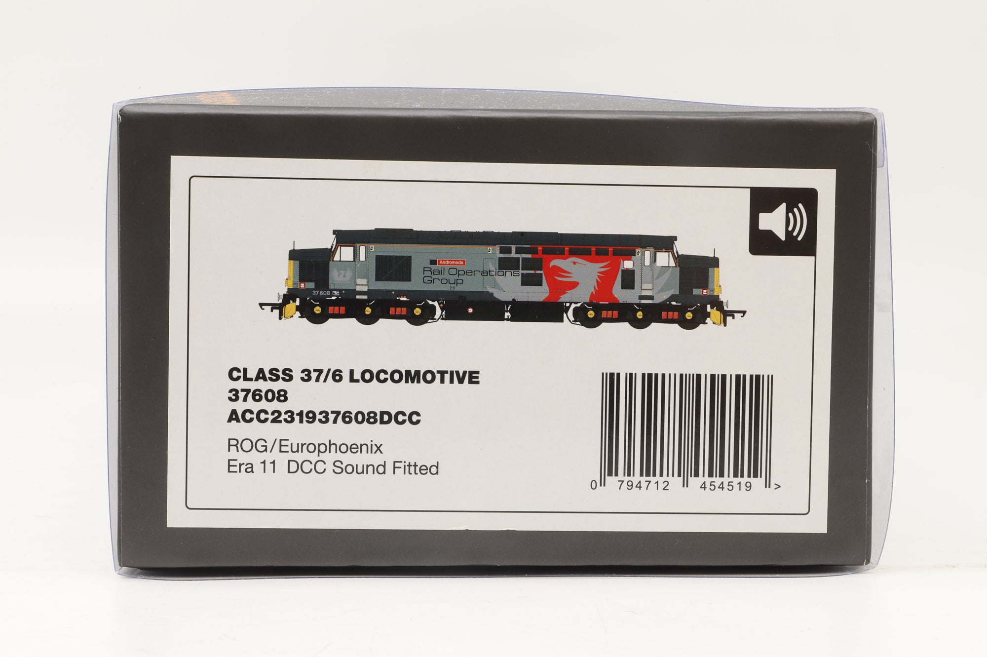 Accurascale OO ACC2319 Class 37/6 37608  'Andromeda' in Europhoenix Livery - DCC Sound