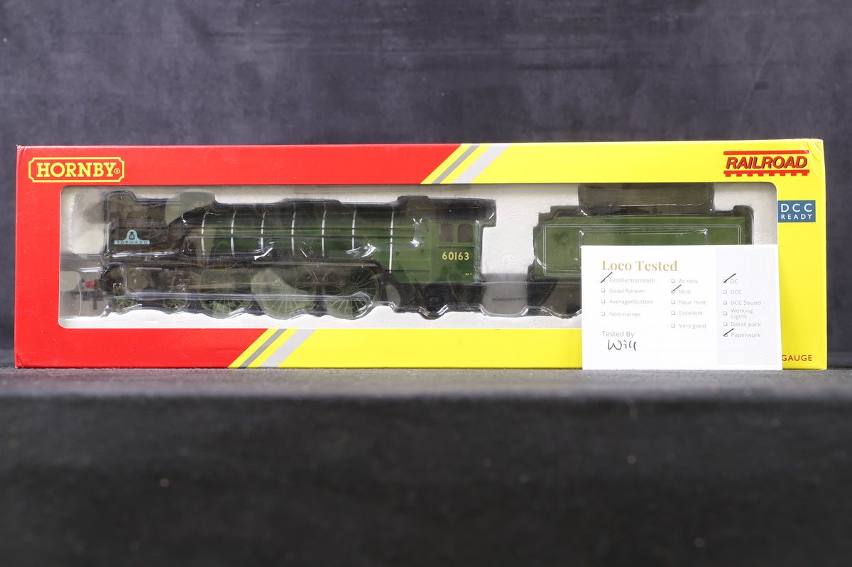 Hornby OO R3060 Class A1 &#39;60163&#39; &#39;Tornado&#39; BR Green