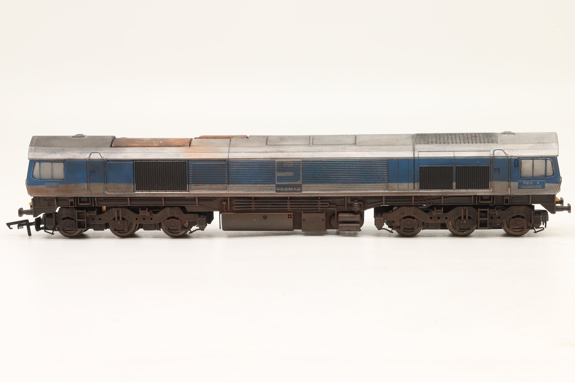 WORKSHOP Hornby Railroad OO R3666 Class 59 '59004' Yeoman Weathered DCC Fitted