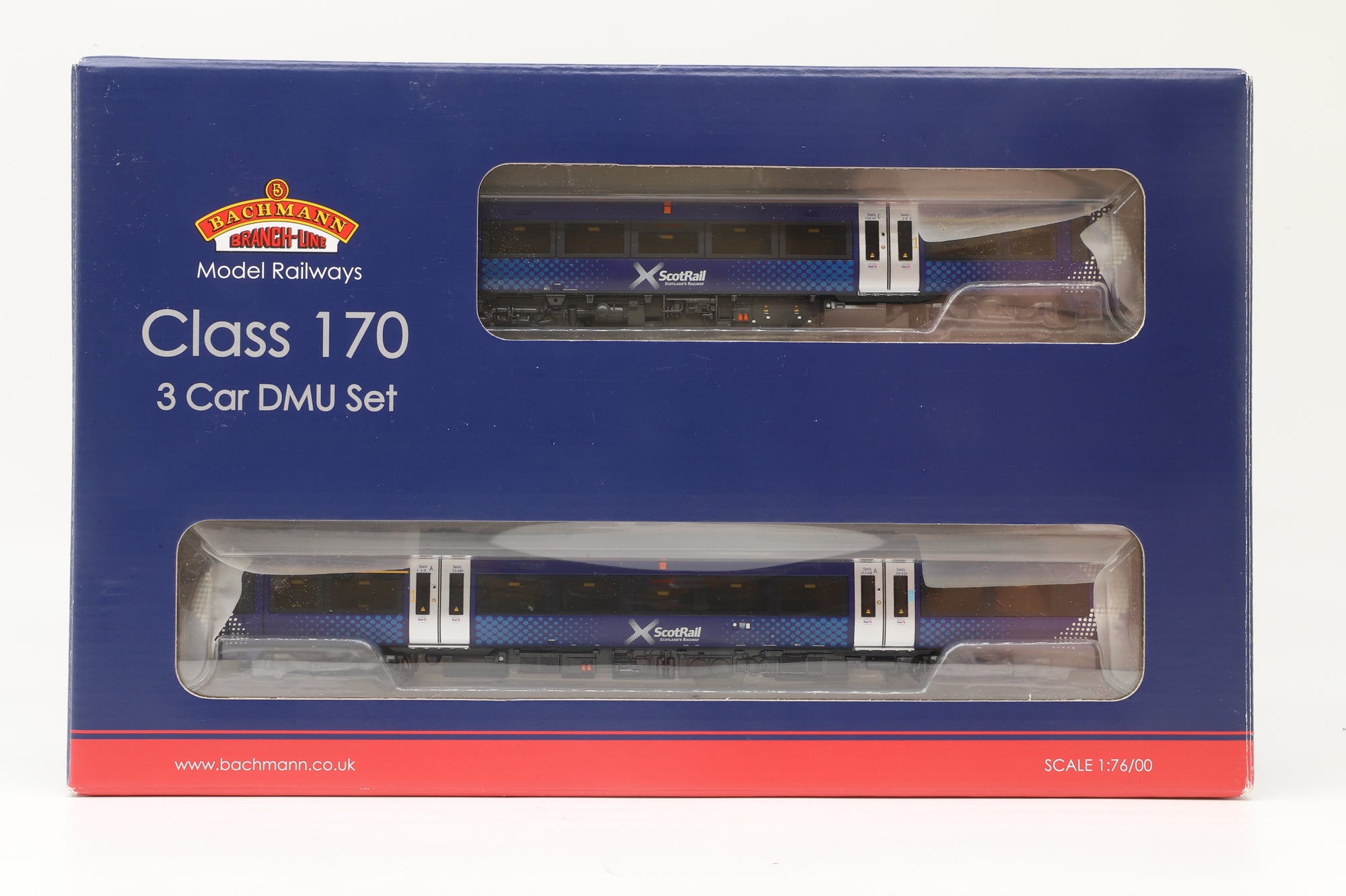 Bachmann OO 32-467 Class 170/4 3-Car DMU in ScotRail Saltire Livery