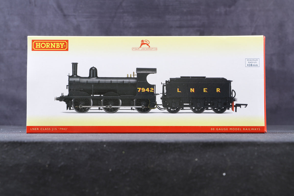 Hornby OO R3529 Class J15 &#39;7942&#39; LNER Black, DCC Fitted