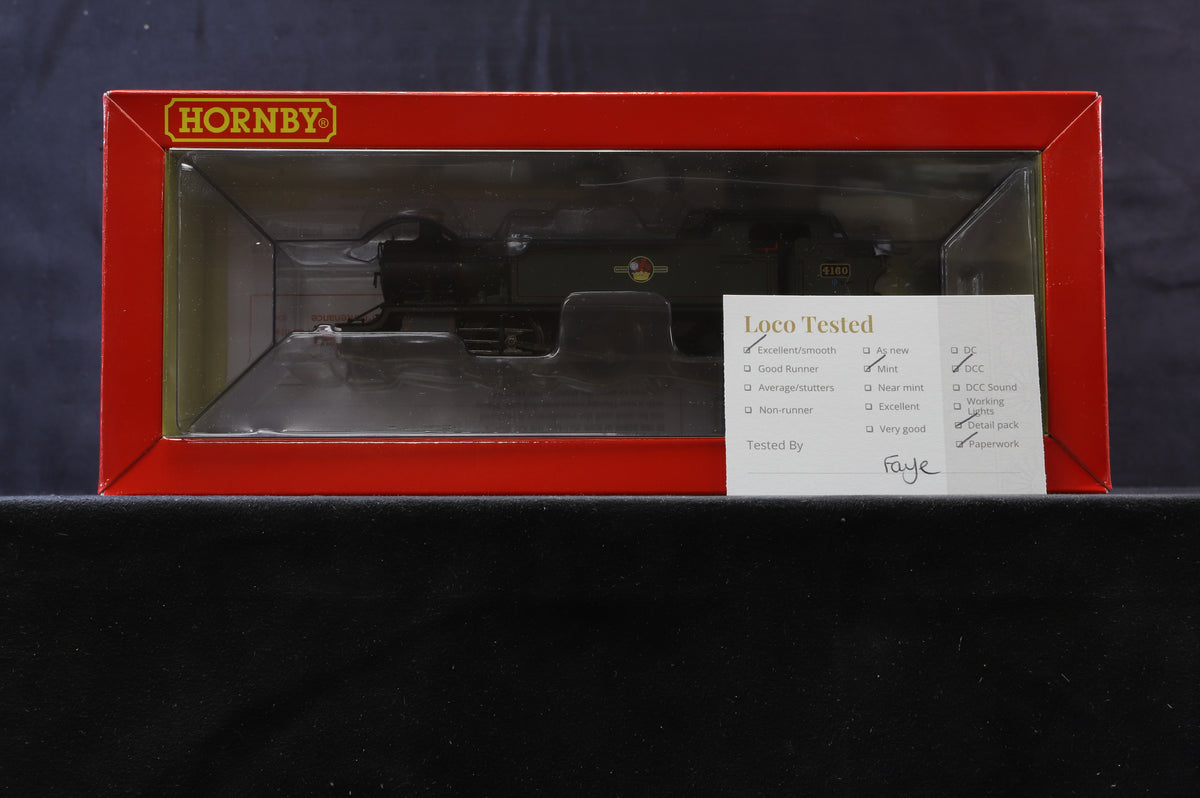 Hornby OO R3725X Class 51xx &#39;4160&#39; Large Prairie BR Lined Green L/C, DCC