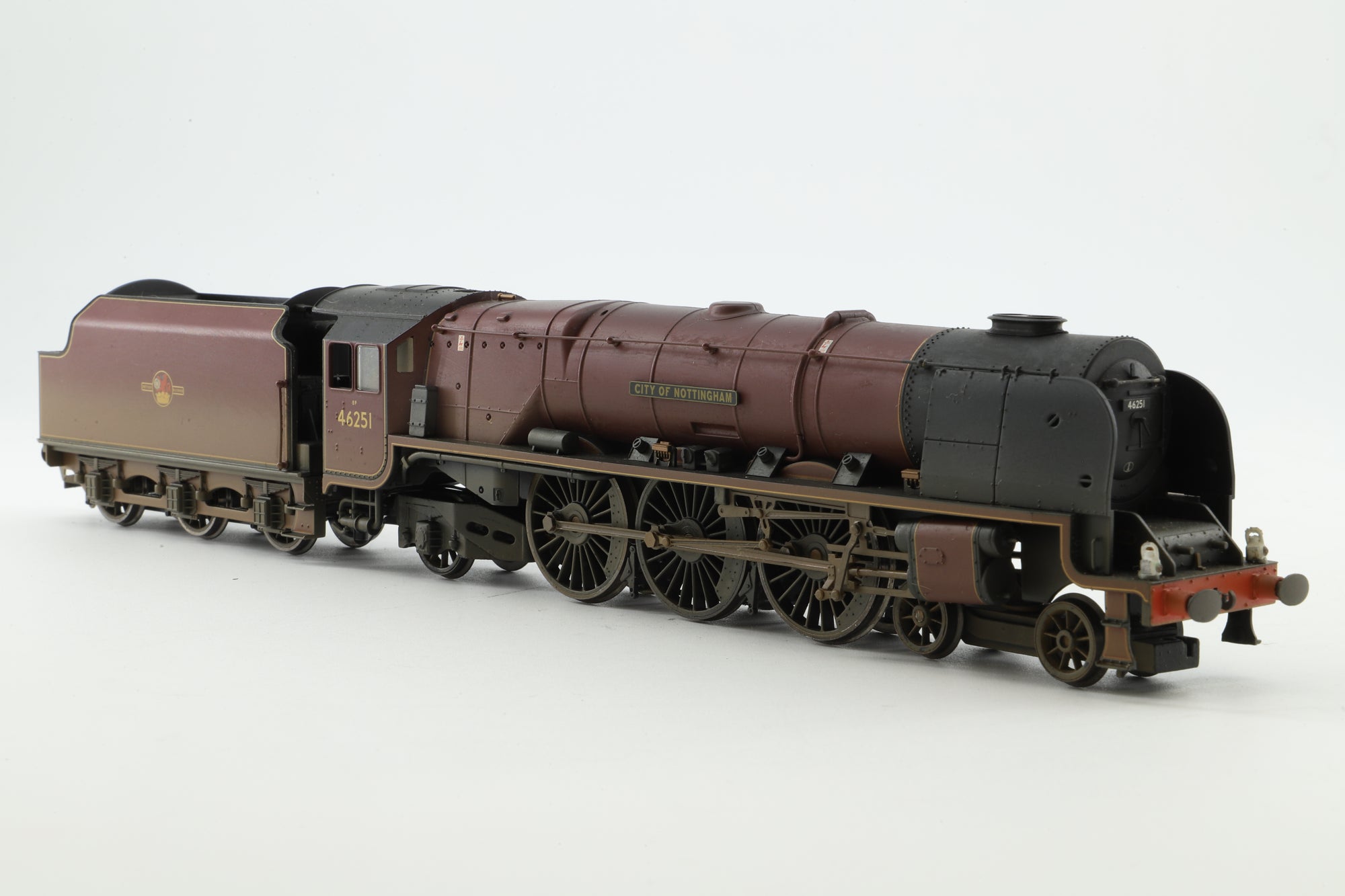 Hornby OO R2383 Duchess Class 46521 'City of Nottingham' in Lined BR Maroon w/ Late Crests - Weathered