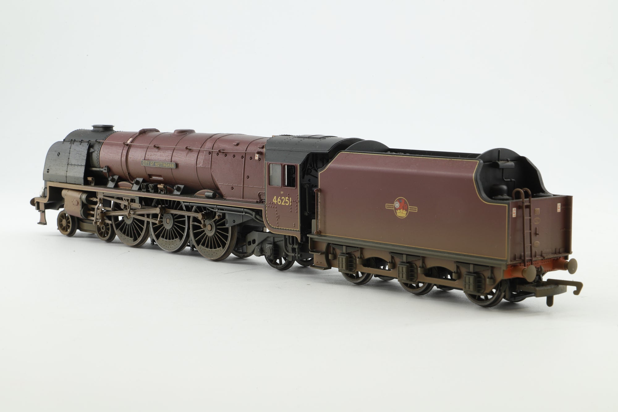 Hornby OO R2383 Duchess Class 46521 'City of Nottingham' in Lined BR Maroon w/ Late Crests - Weathered