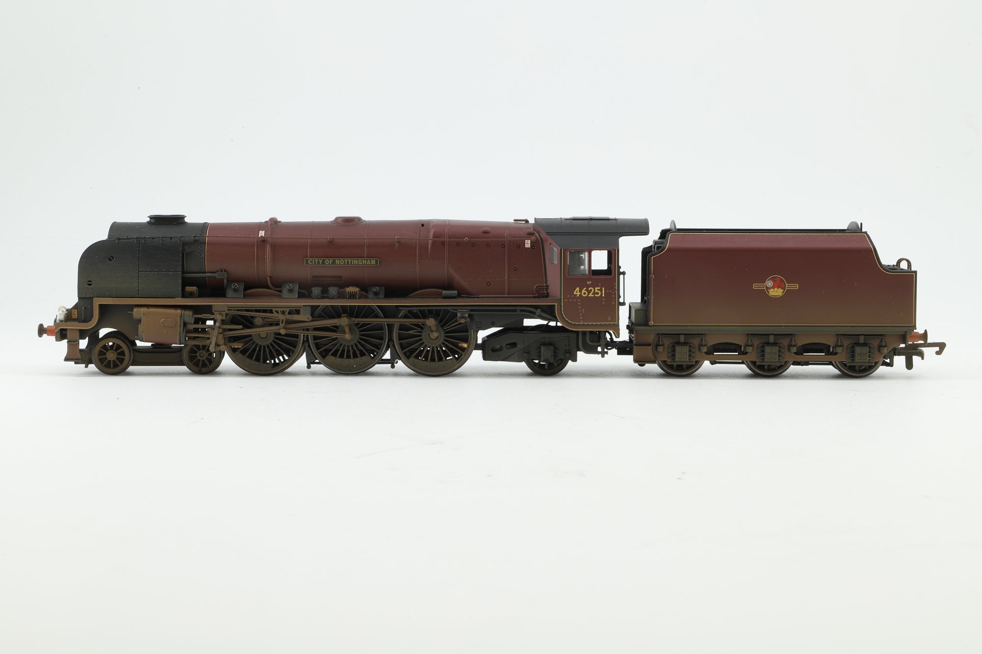 Hornby OO R2383 Duchess Class 46521 'City of Nottingham' in Lined BR Maroon w/ Late Crests - Weathered