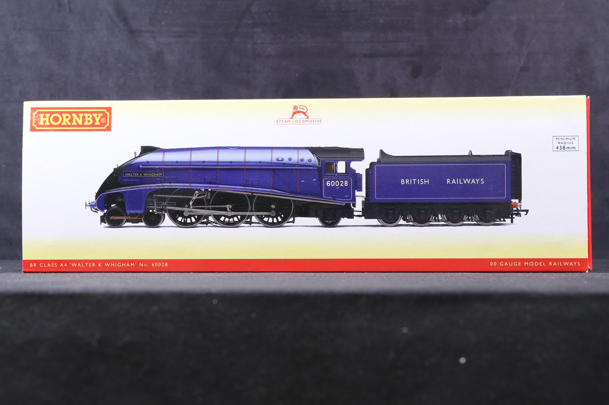 Hornby OO R3701 Class A4 &#39;60028&#39; &#39;Walter K Whigham&#39; BR Experimental Purple, DCC Fitted