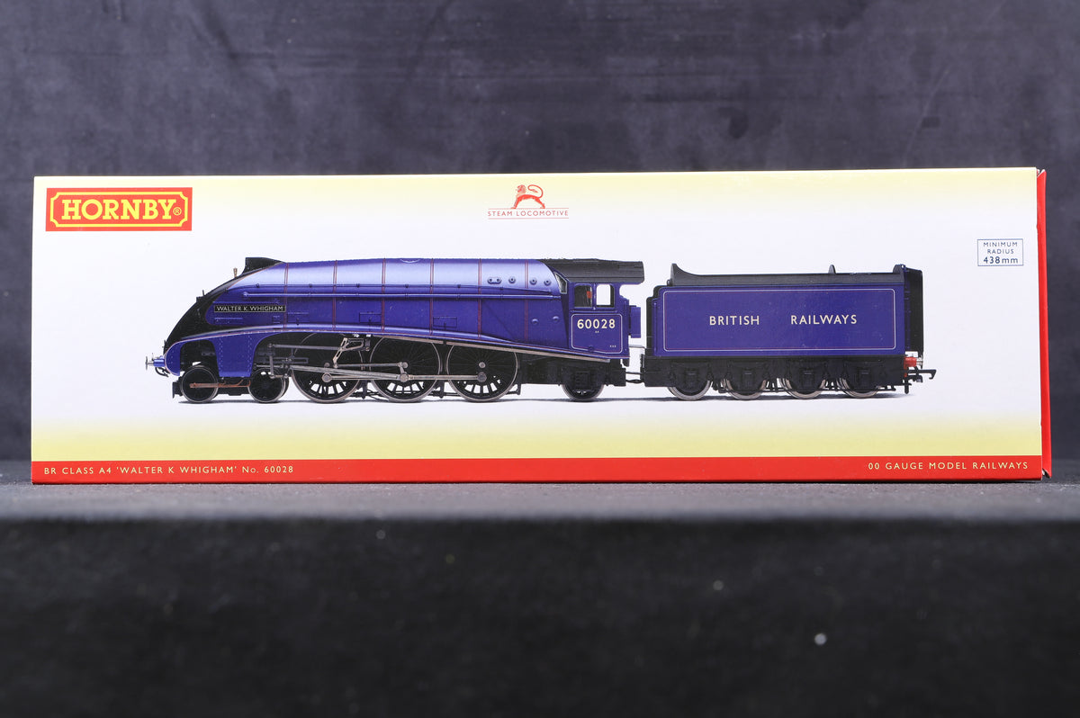 Hornby OO R3701 Class A4 &#39;60028&#39; &#39;Walter K Whigham&#39; BR Experimental Purple, DCC Fitted