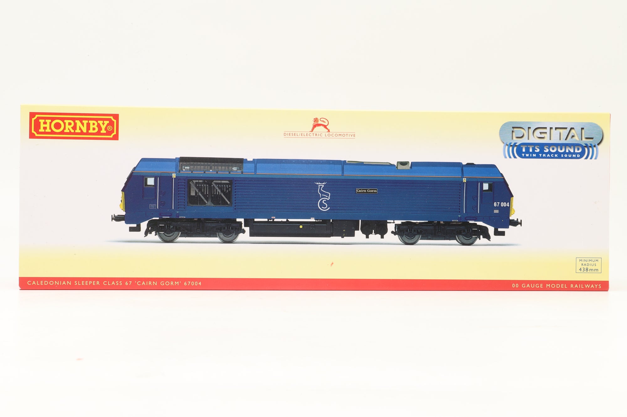 Hornby OO R3388TTS Class 67 '67004' 'Cairn Gorms' Diesel Locomotive Caledonian Sleeper DCC Sound