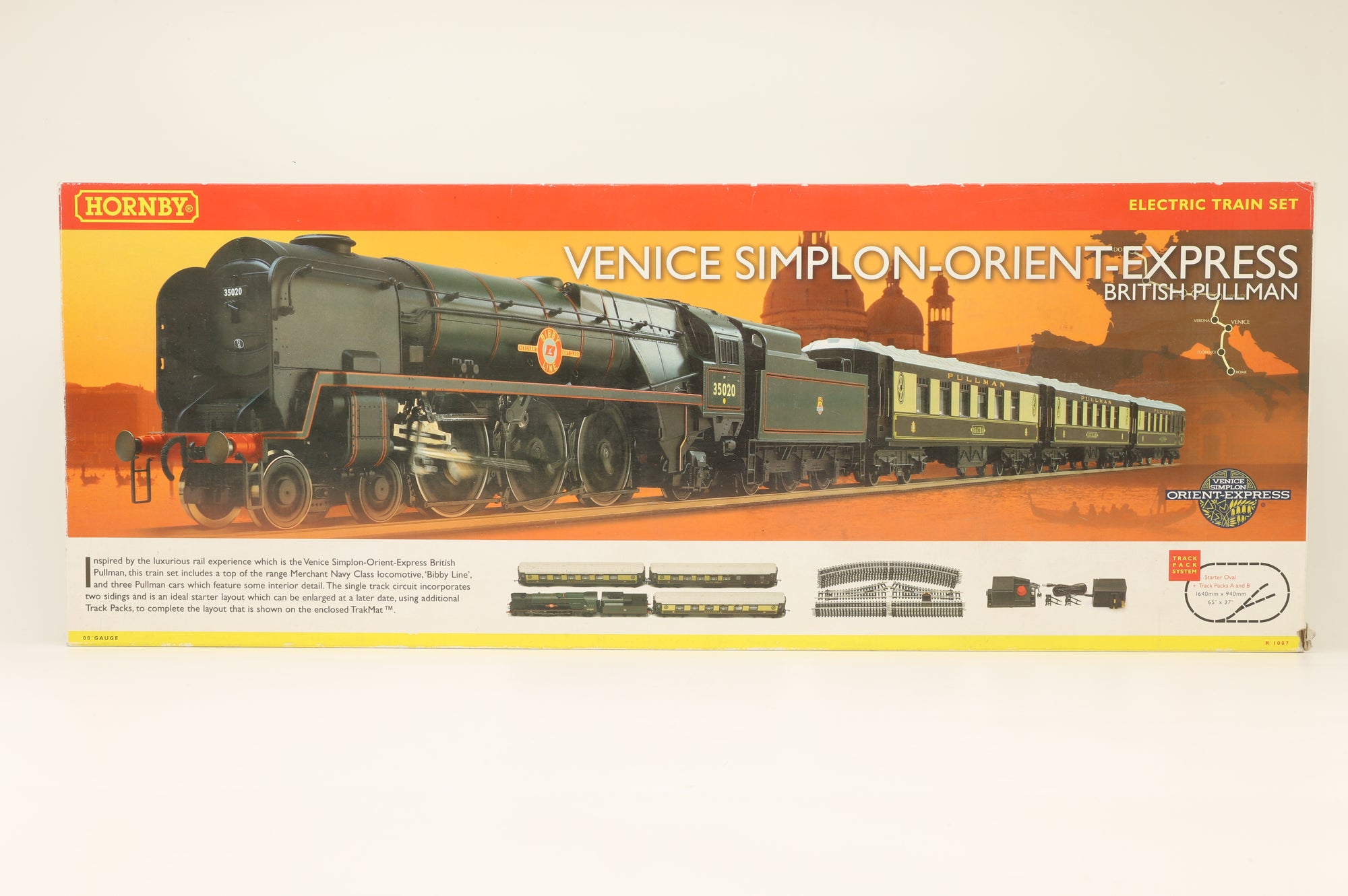 Hornby OO R1087 'Venice Simplon-Oriental-Express' Train Set Incl. Merchant Navy Class No.35020 & 3x K-Type Pullman Coaches