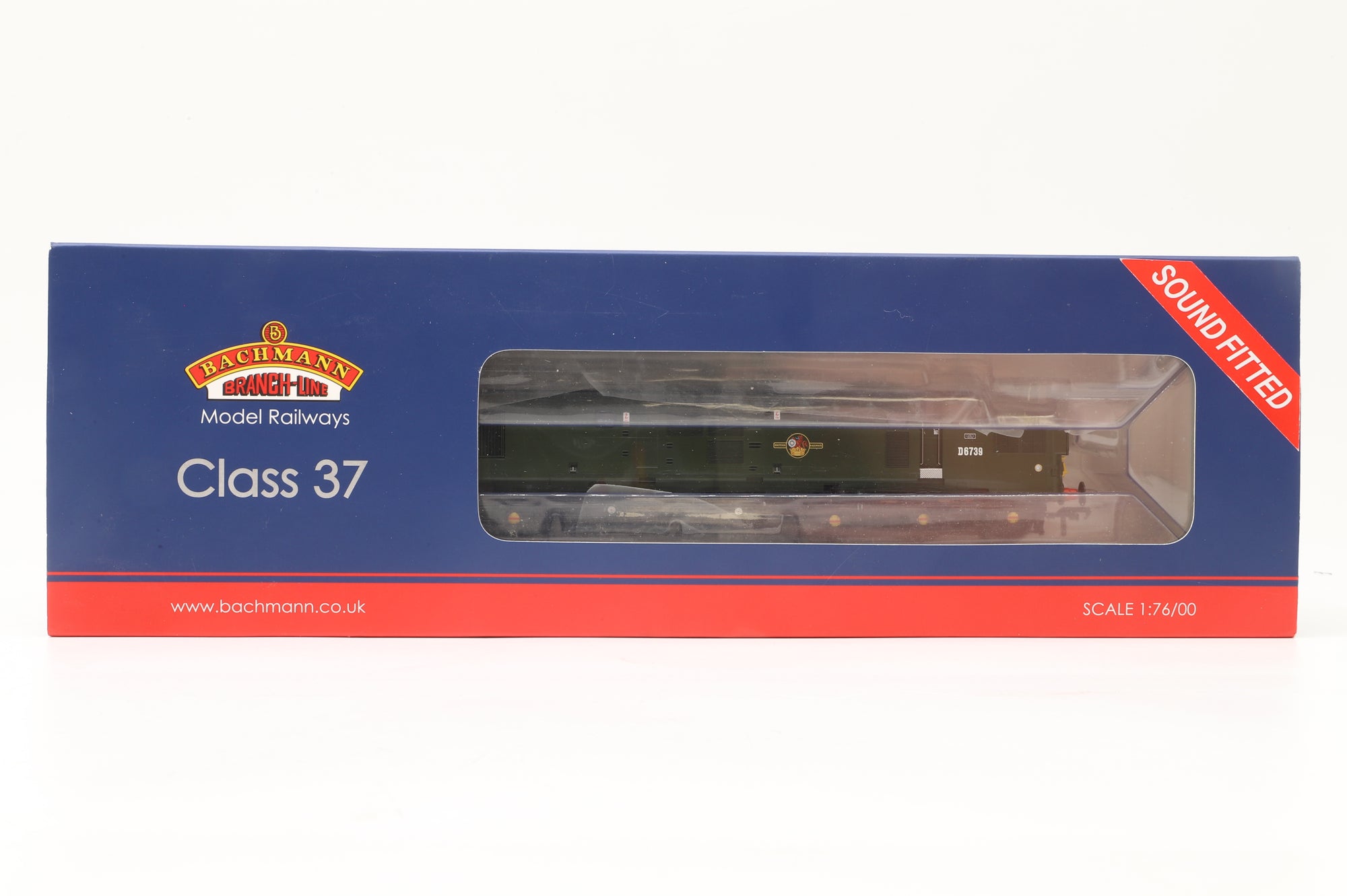 Bachmann OO 32-791DS Class 37/0 'D6739' BR Green, DCC Sound