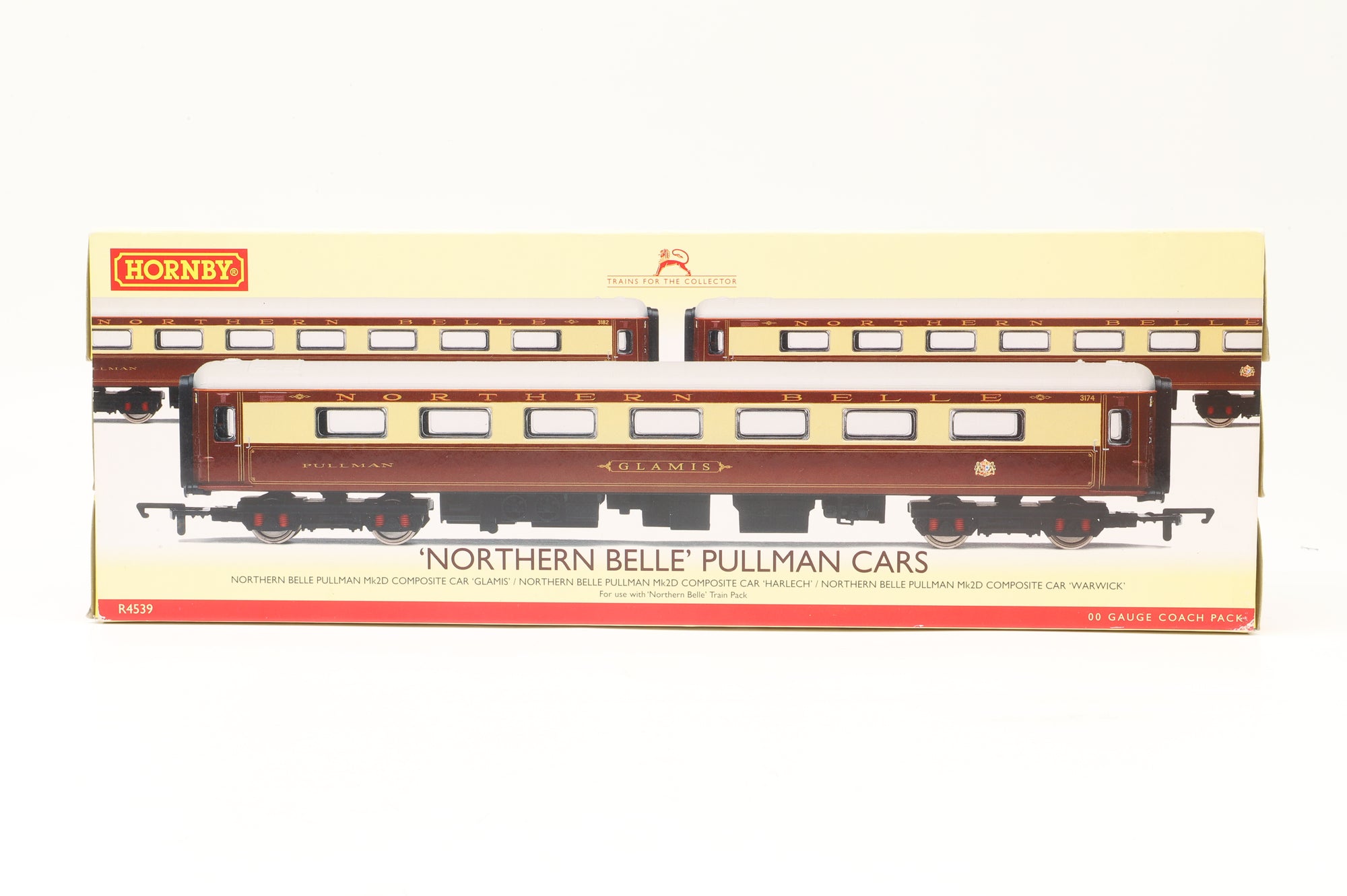 Hornby OO 'Northern Belle' Pullman Cars Set of 3 Mk2d Coaches