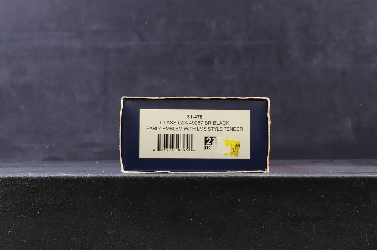 Bachmann OO 31-478 Class G2A &#39;49287&#39; BR Black E/C With LMS Style Tender