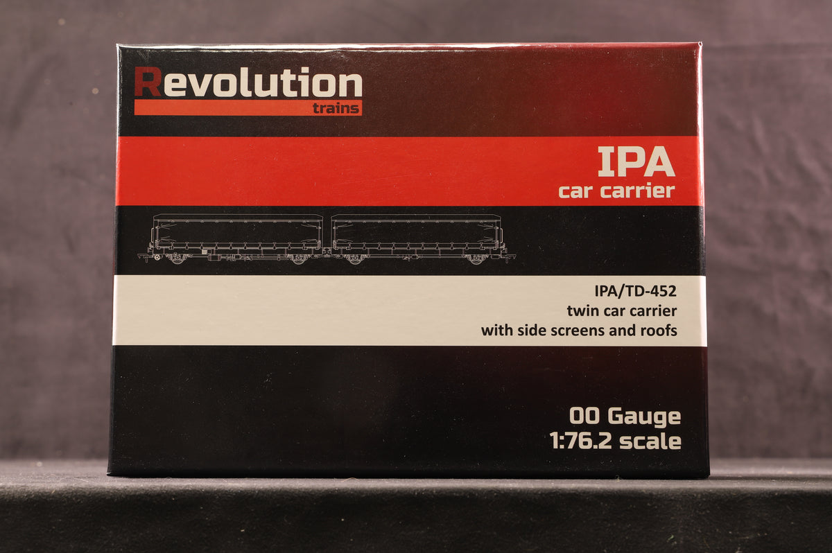Revolution Trains 00-IPA-141A IPA Twin Car Carrier (Side Screens/Roofs)