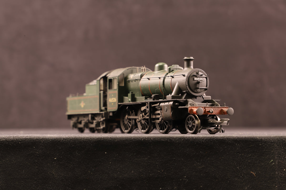 Bachmann OO 32-828A Ivatt Class 2MT 2-6-0 &#39;46526&#39; BR Green L/C, Weathered, DCC