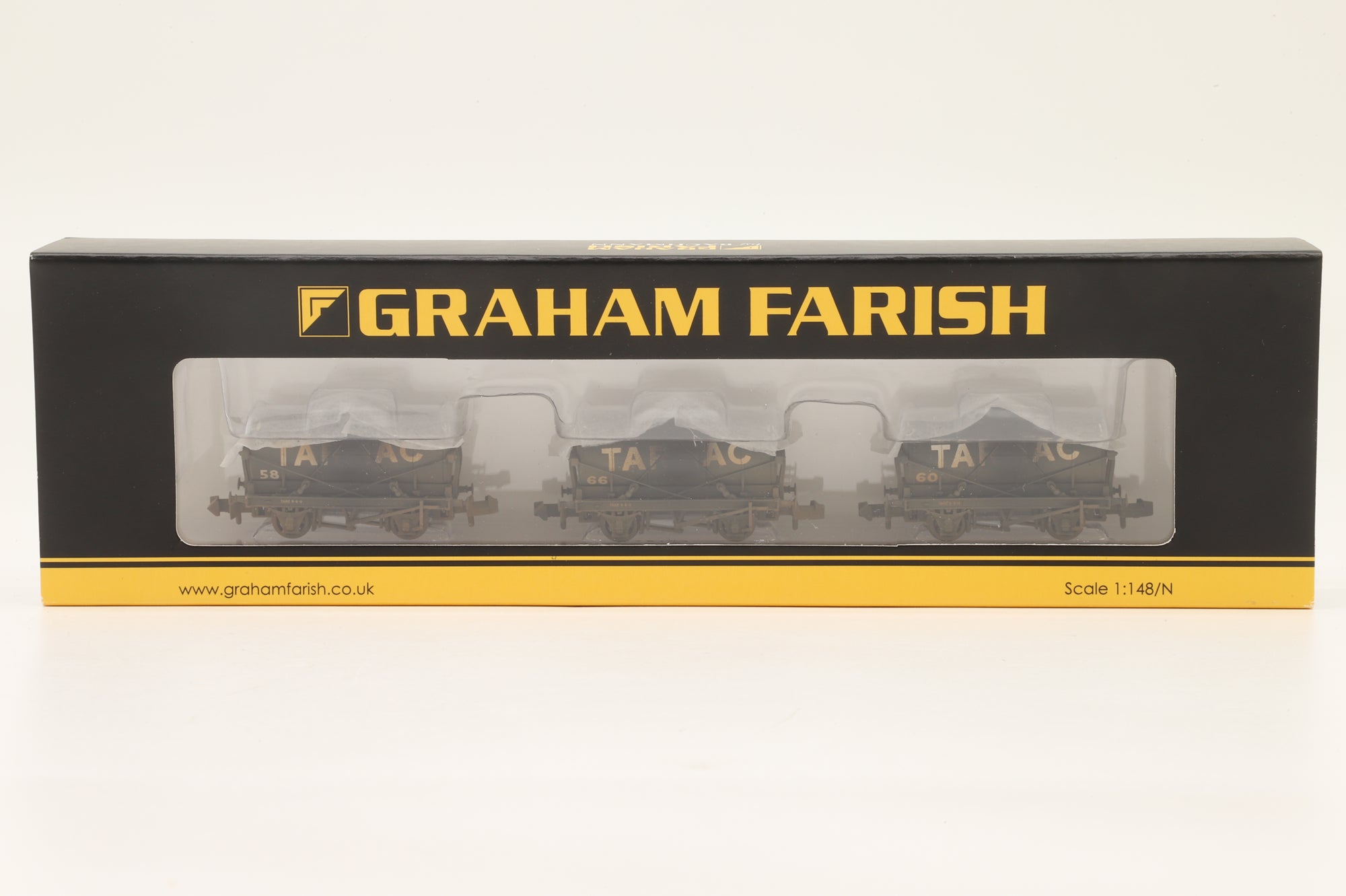 Graham Farish N 373-665 Set Of 14T Tank Wagons Tarmac Weathered
