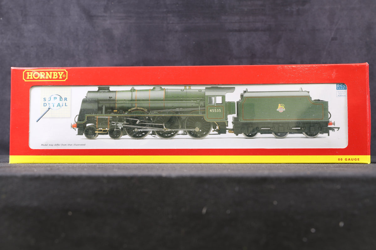 Hornby OO R3017 Patriot Class &#39;Sir Herbert Walker K.B.C&#39; &#39;45535&#39;  BR Lined Green, DCC Fitted