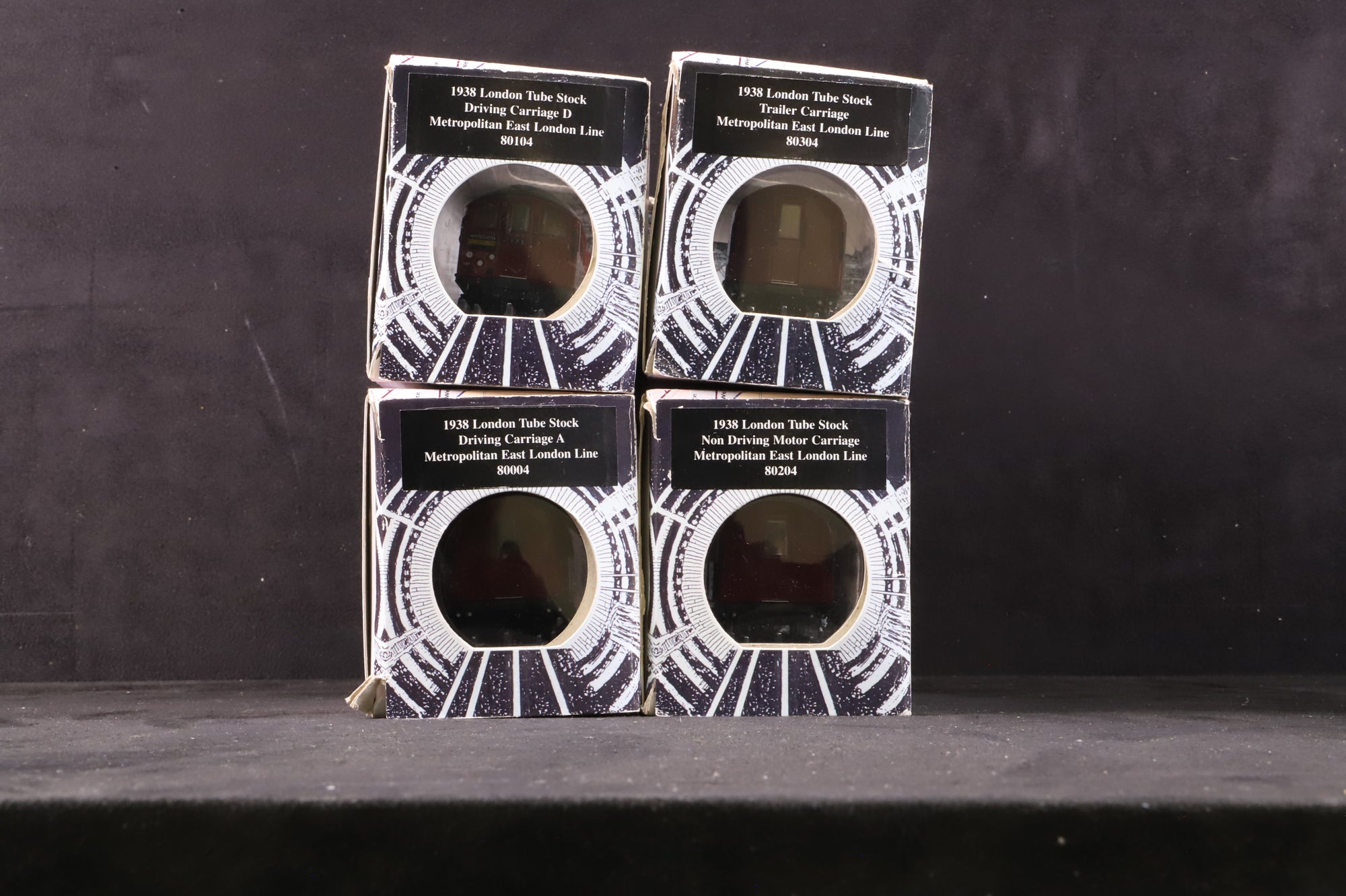 Gilbow 1:76 Static Models 1938 Tube Stock 4 Car Set in London Transport Red