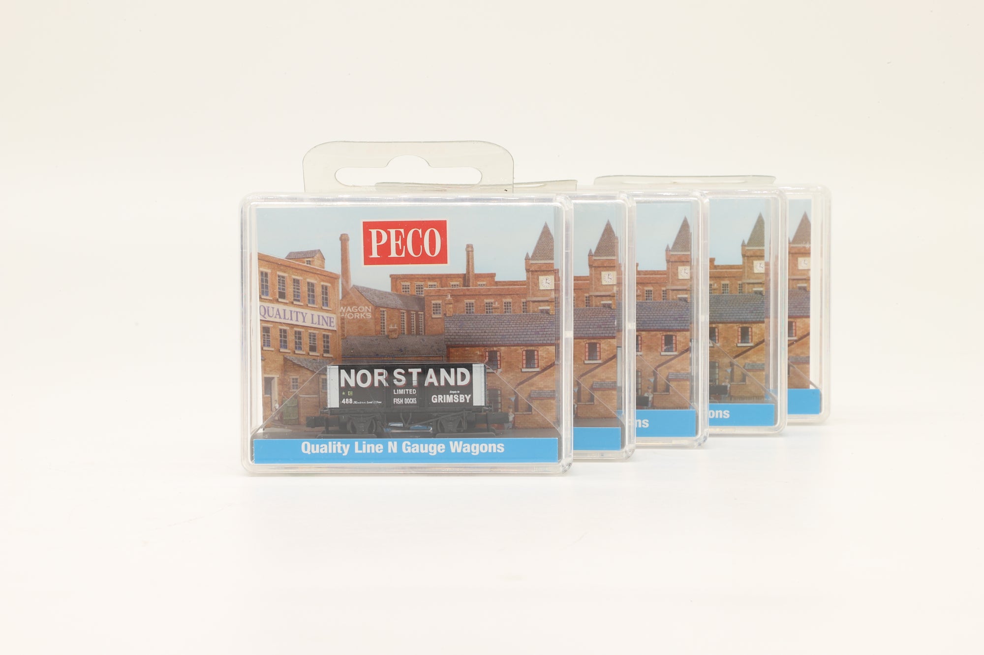 Peco N NR-P126 Rake Of 5 10ft Coal Buttery Steel Type Norstand Grimsby