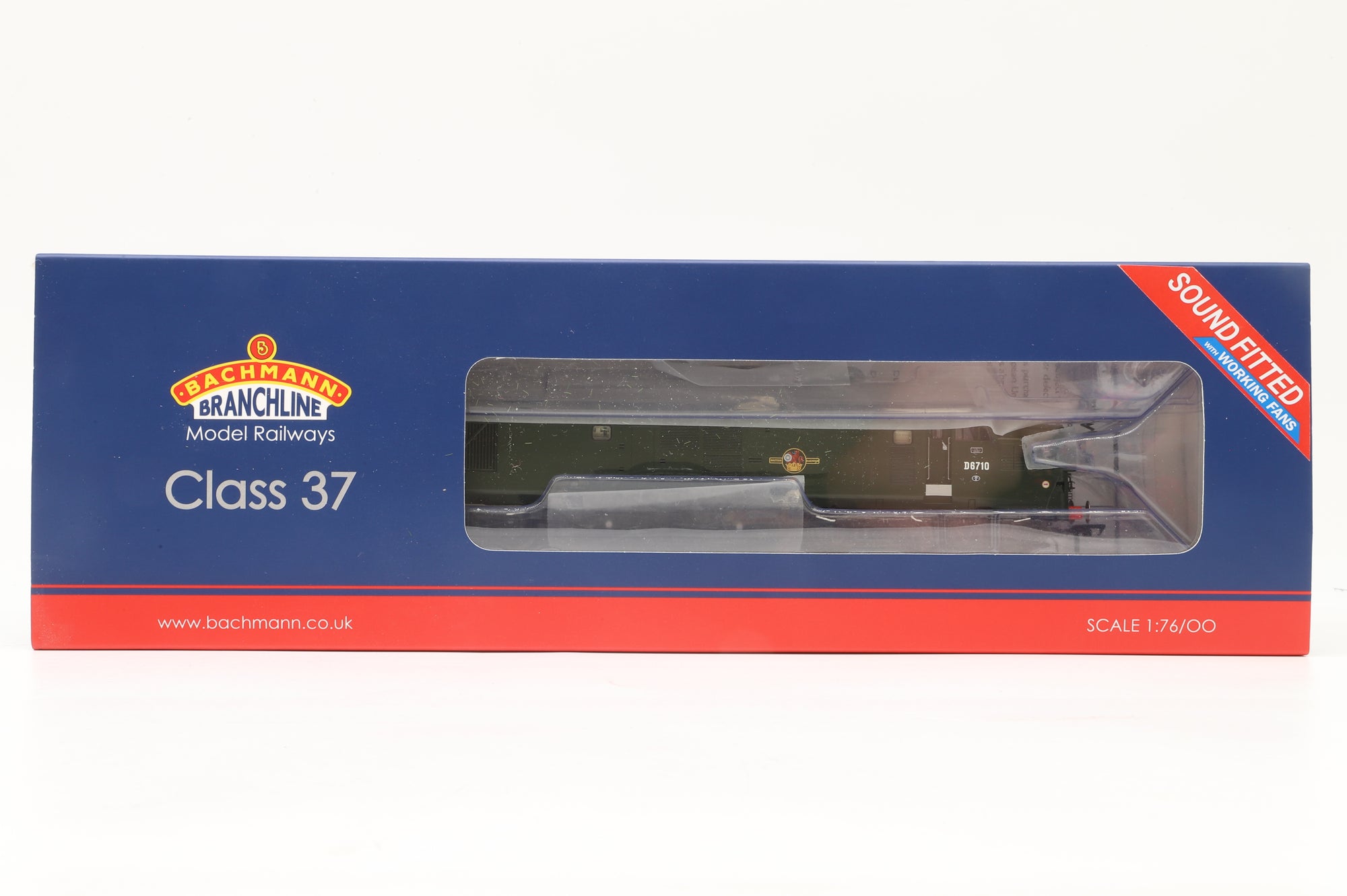 Bachmann OO 35-302SFX Class 37/0 'D6710' BR Green, DCC Sound