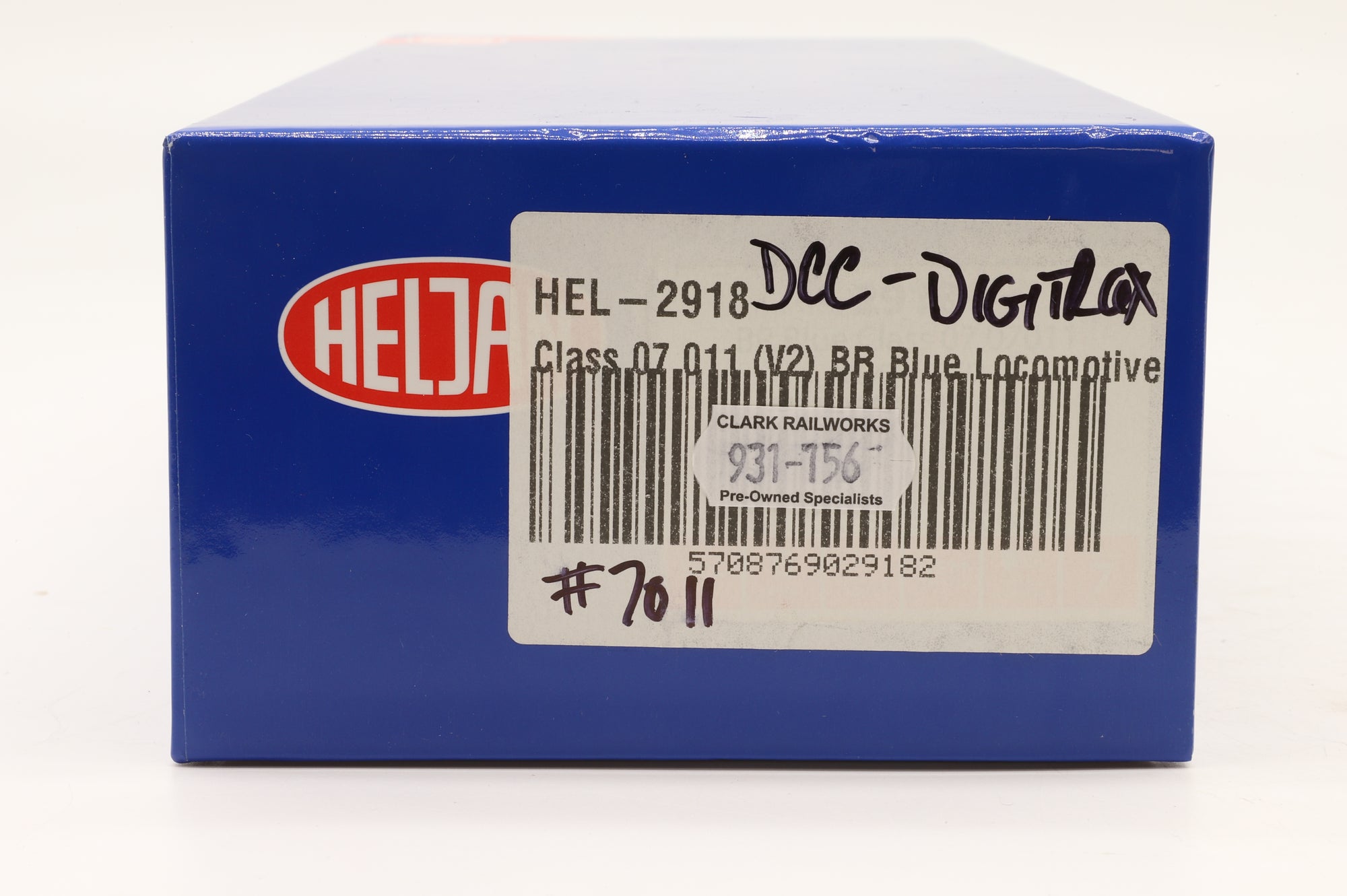 Heljan OO 2918 Class 07 70011 in BR Blue w/ Wasp Stripes – Weathered