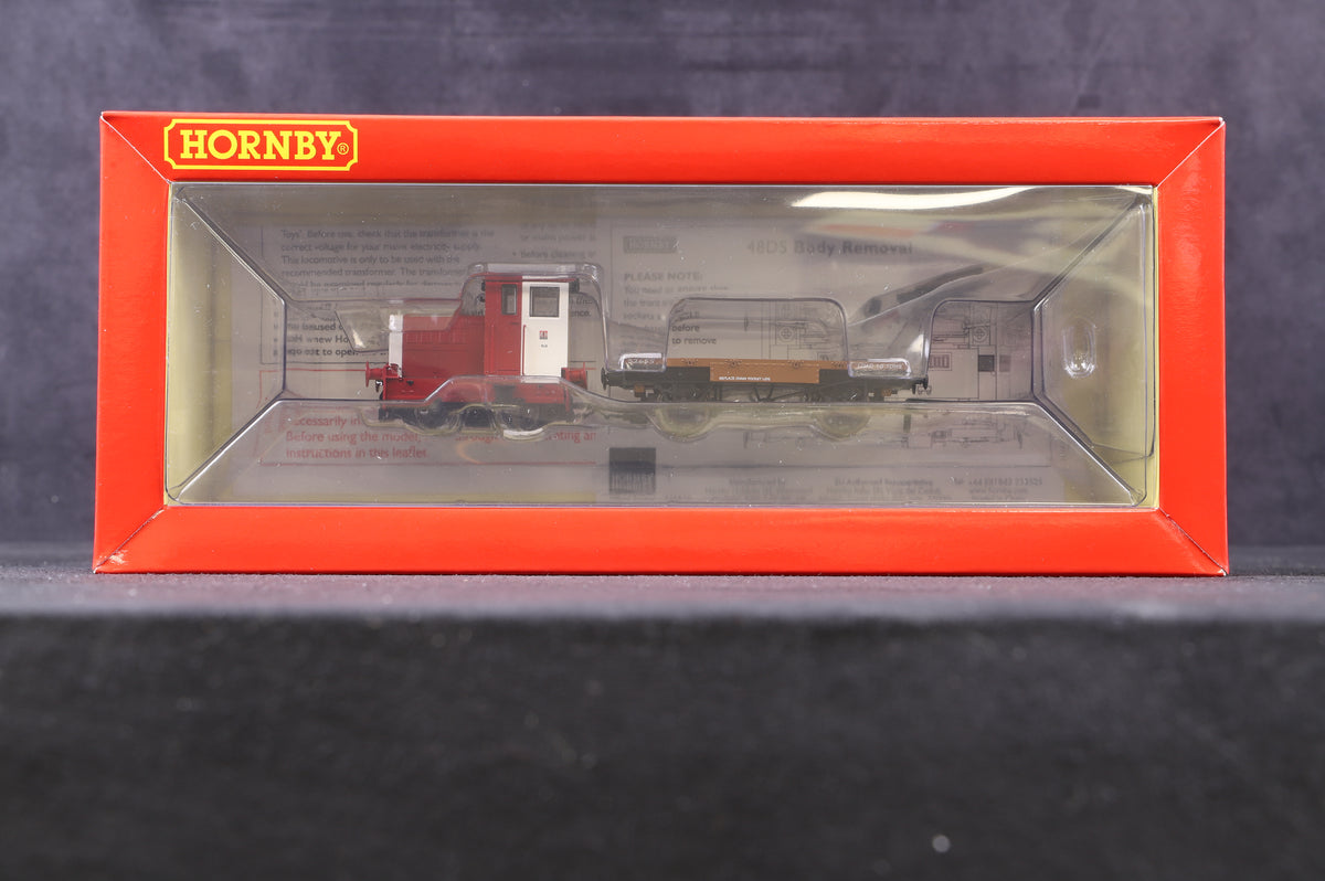 Hornby OO R3705 Ruston &amp; Hornsby 48DS &amp; Flatebed Wagon John Dewar &amp; Sons