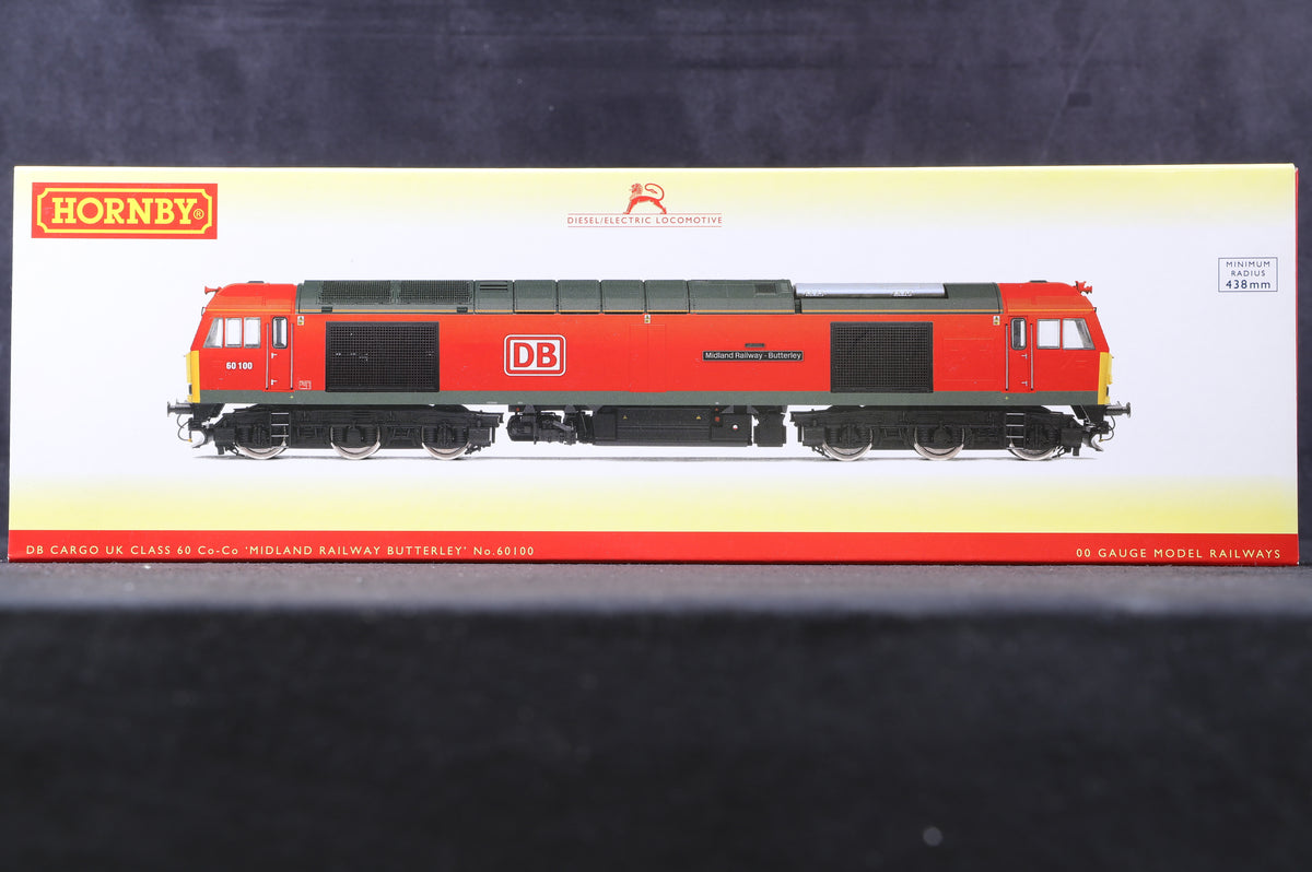 Hornby OO R3884 Class 60 &#39;60100&#39; DB Cargo UK &#39;Midland Railway Butterley&#39;