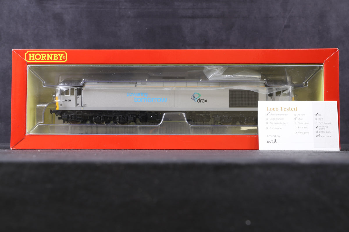 Hornby OO R3479 Class 60 &#39;60066&#39; Drax Co-Co Diesel Electric