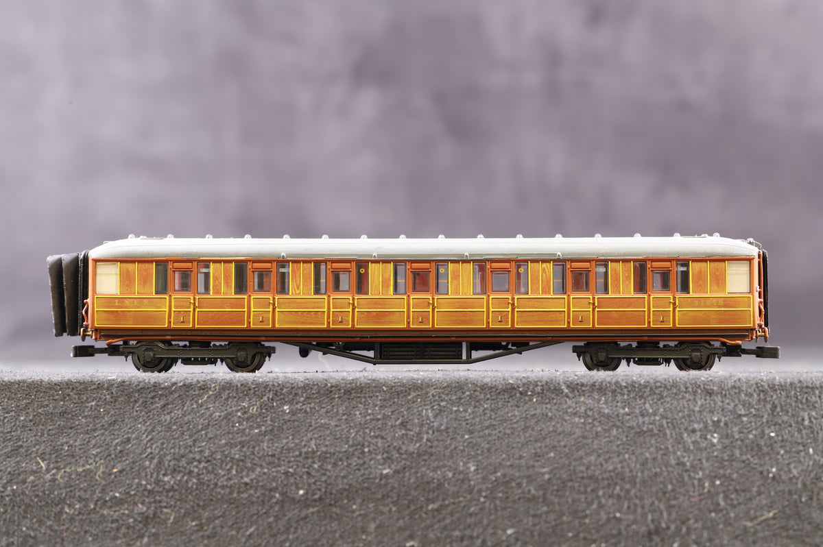 Dapol N Rake Of 5 Gresley Teak Coaches