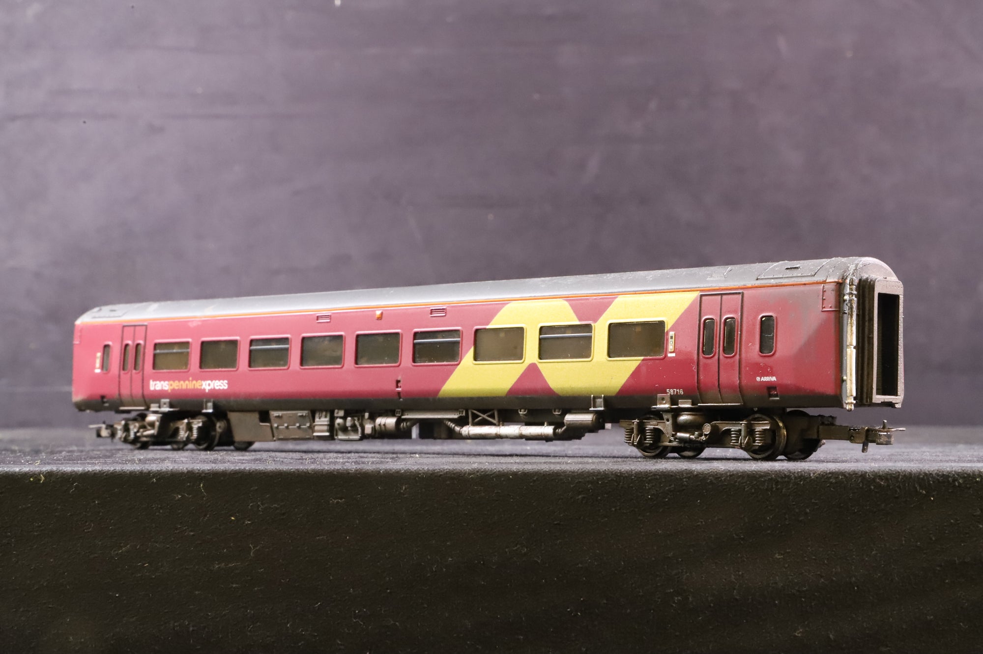 WORKSHOP Bachmann OO Class 158 '158799' TPE Burgundy Livery, Weathered