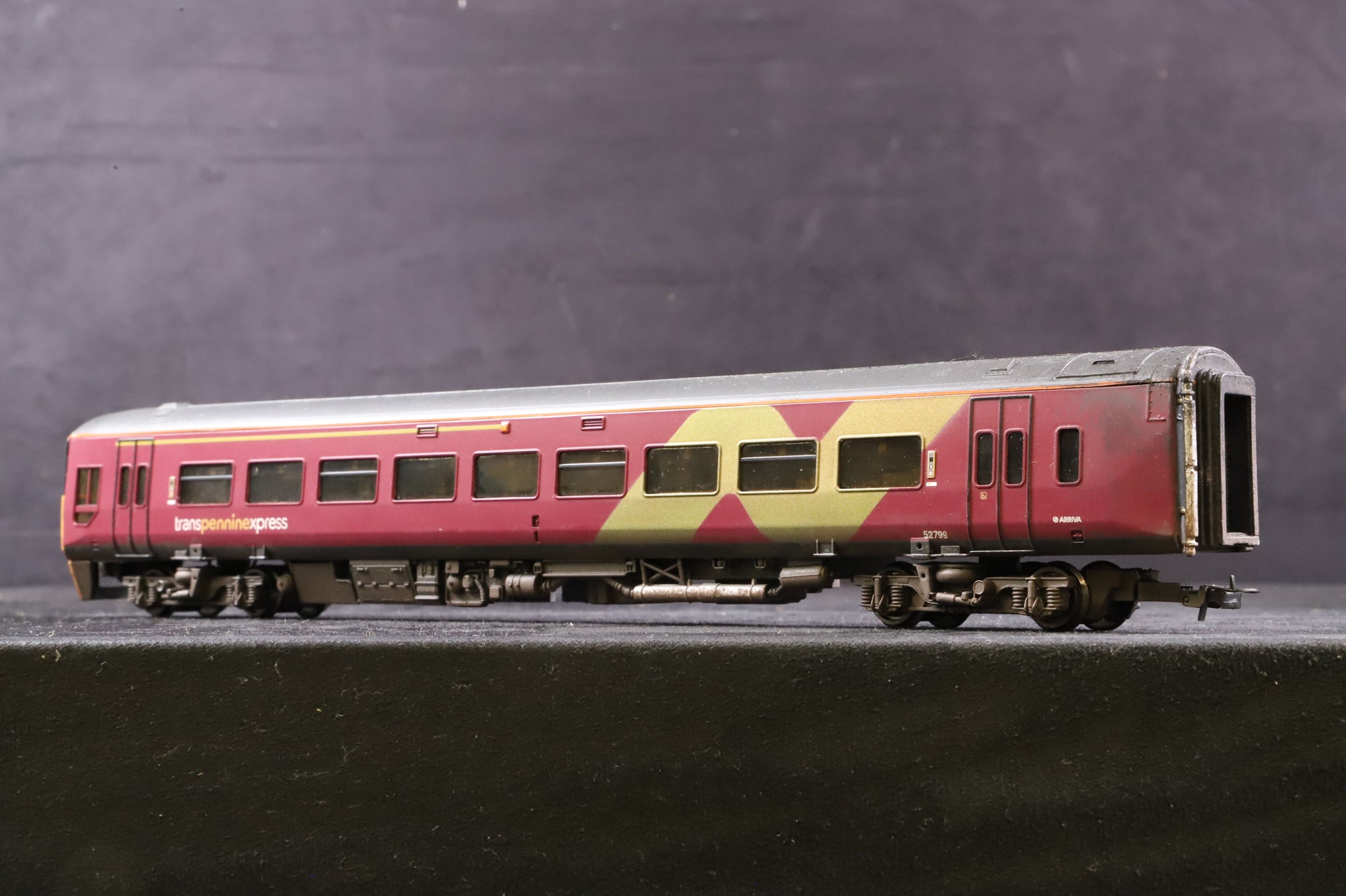 WORKSHOP Bachmann OO Class 158 '158799' TPE Burgundy Livery, Weathered