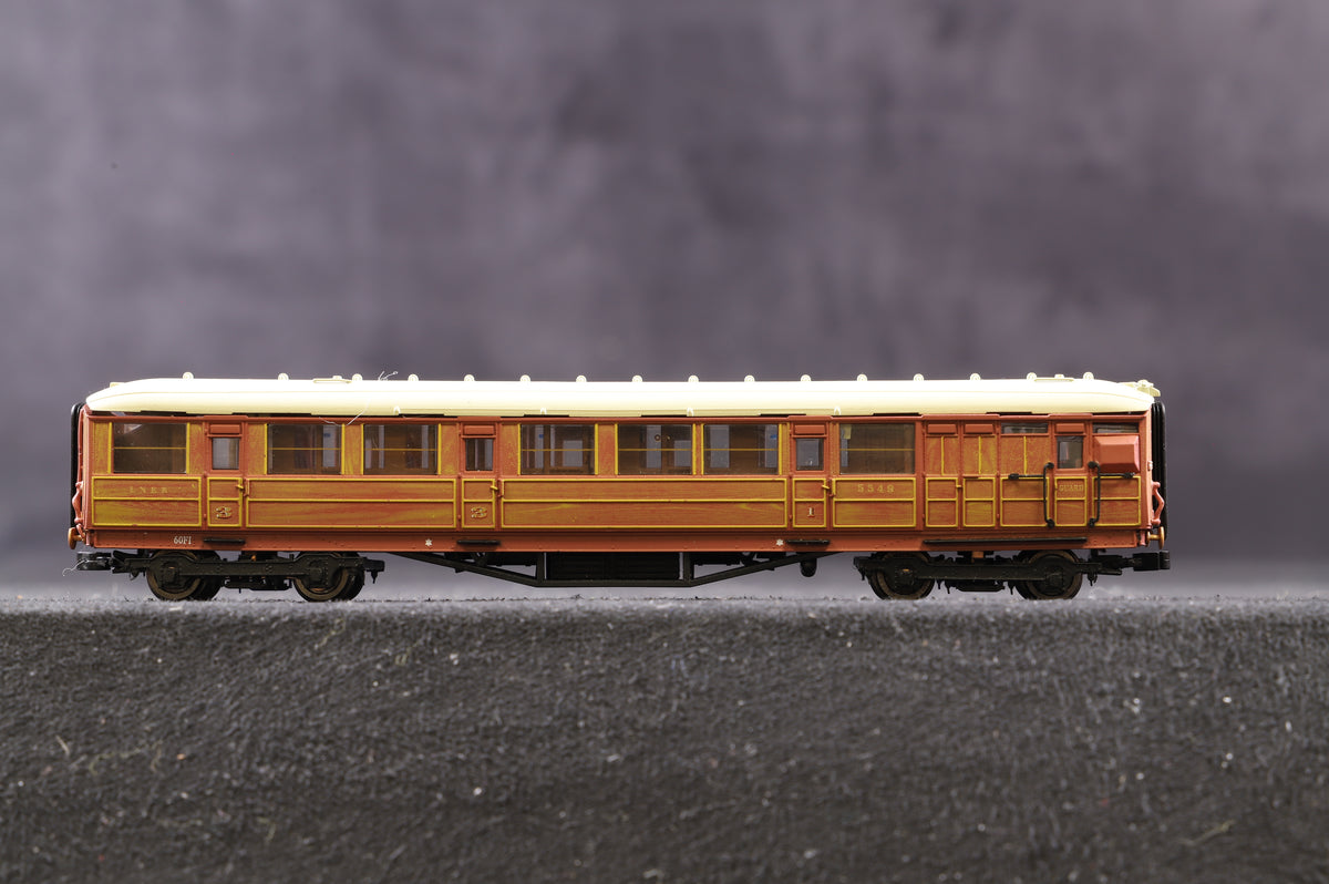 Dapol N Rake Of 5 Gresley Teak Coaches