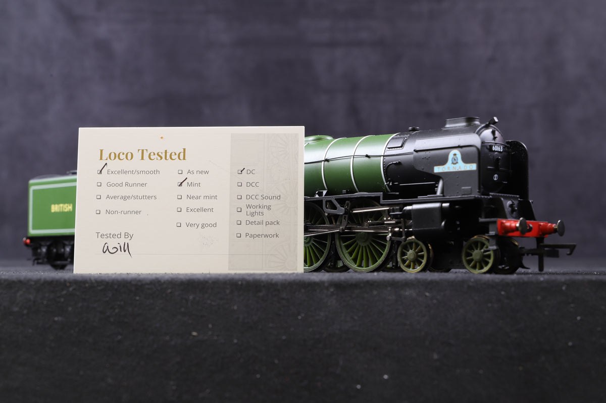 Hornby OO Class A1 &#39;60163&#39; &#39;Tornado&#39; British Railways Apple Green