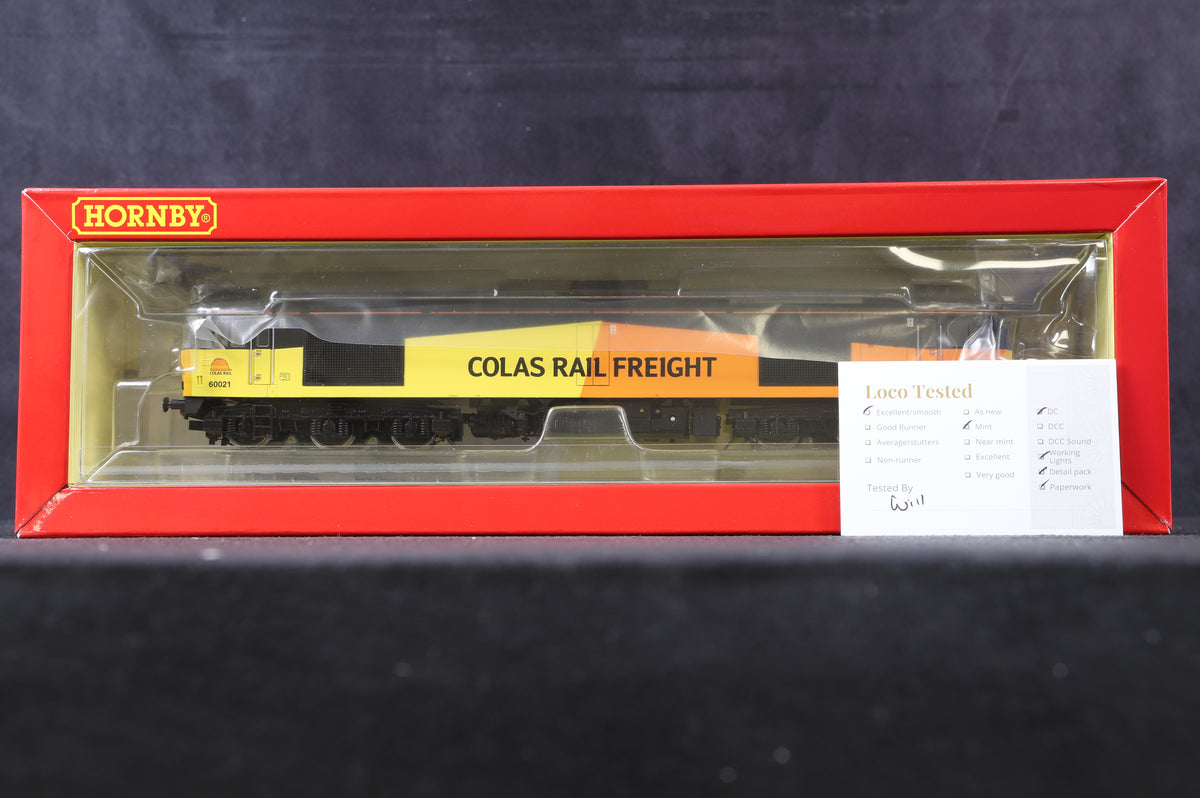 Hornby OO R3901 Class 60 &#39;60021&#39; Colas Rail Freight