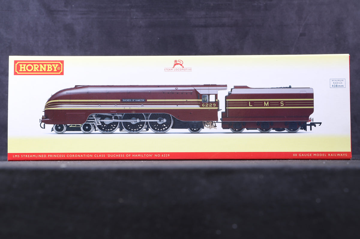 Hornby OO R3677 LMS Streamlined Princess Coronation Class &#39;Duchess of Hamilton&#39; &#39;6229&#39; LMS