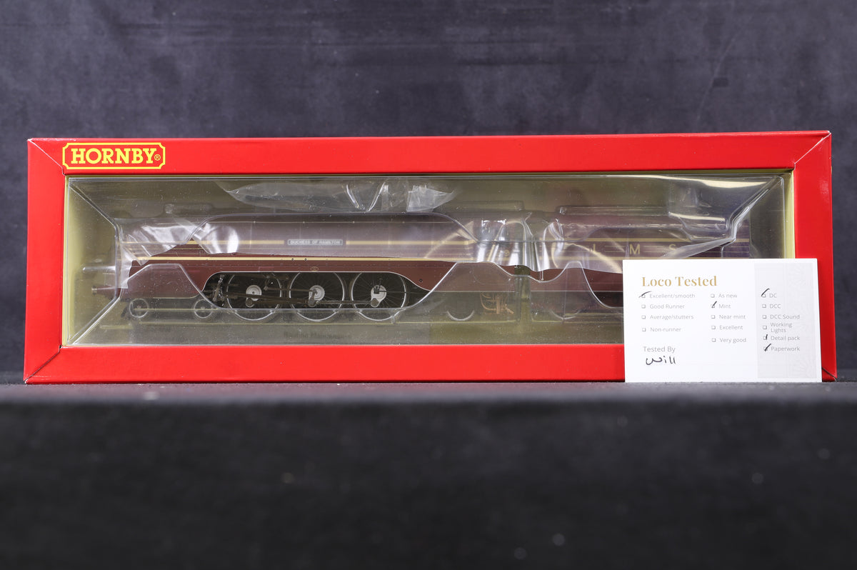 Hornby OO R3677 LMS Streamlined Princess Coronation Class &#39;Duchess of Hamilton&#39; &#39;6229&#39; LMS