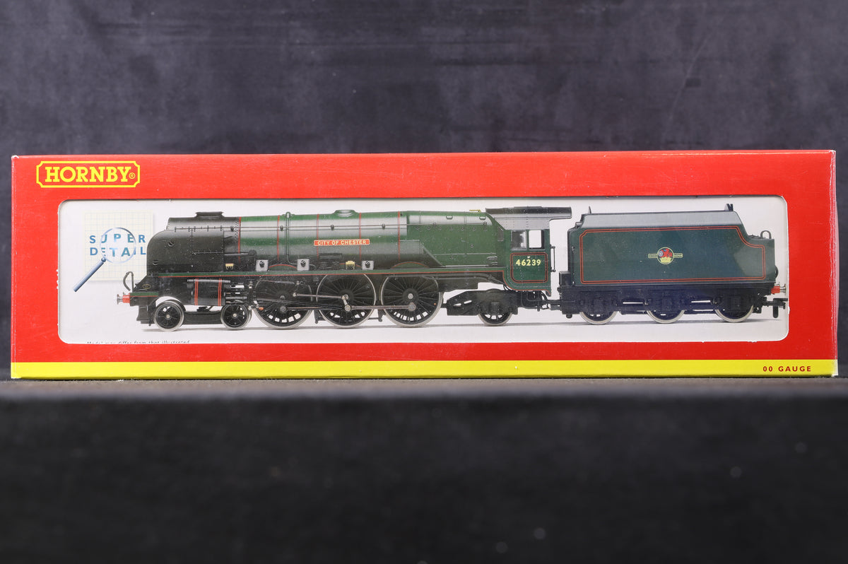 Hornby OO R2312 Duchess Class &#39;46239&#39; &#39;City Of Chester&#39; BR Lined Green L/C