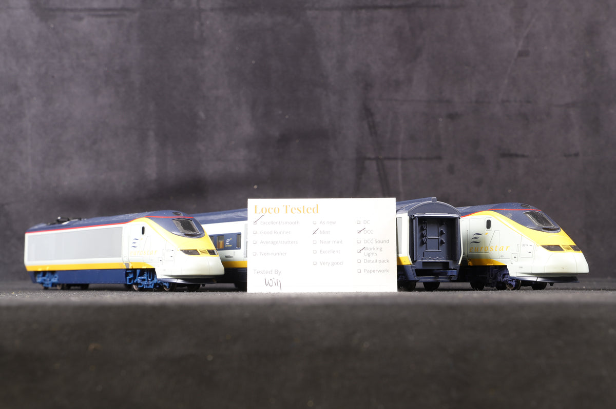 Hornby OO class 373  Eurostar 4 Car Set , DCC Fitted