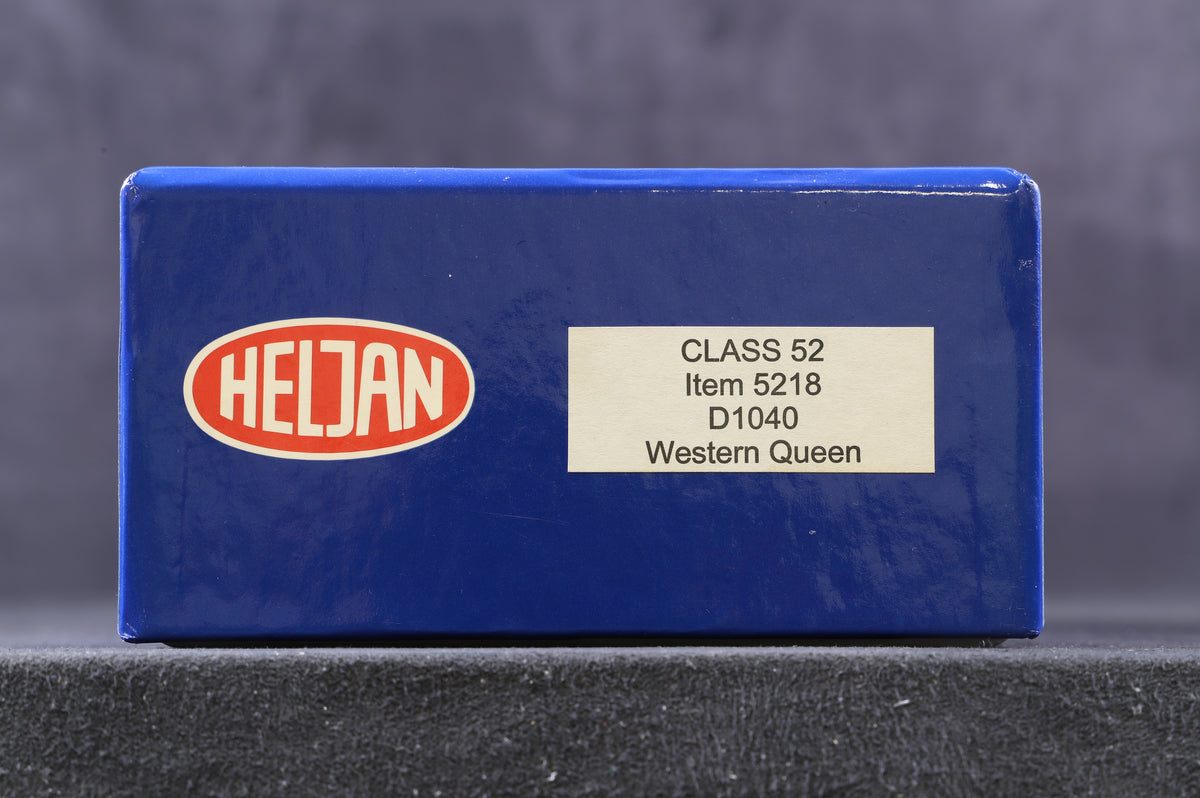 Heljan OO 5218 Class 52 diesel D1040 &quot;Western Queen&quot; in maroon with small yellow warning panels