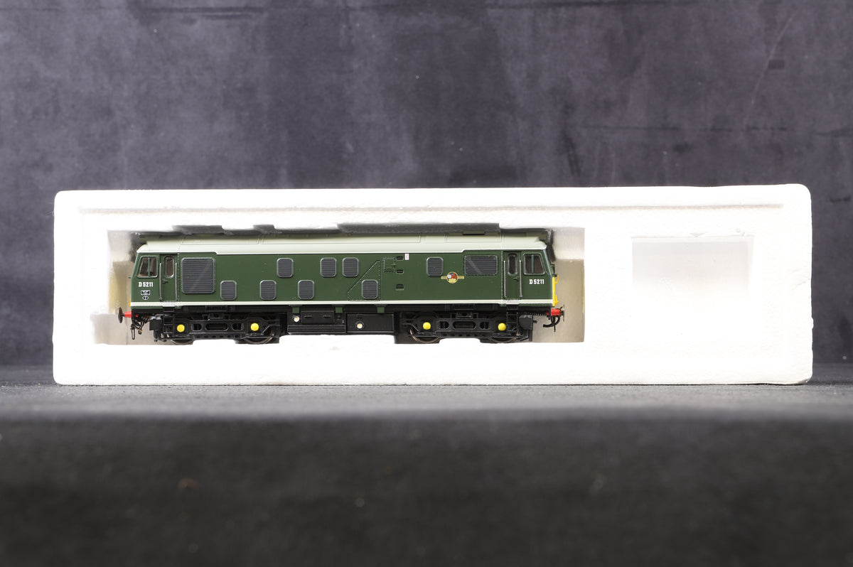 Bachmann OO 32-325 Class 25/1 &#39;D5211&#39; Bo-Bo Diesel BR Green L/C, DCC Sound