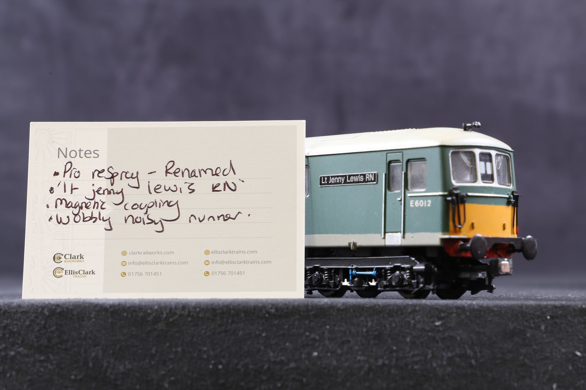 Lima OO Class 73 'E6012' Lt Jenny Lewis RN BR Green